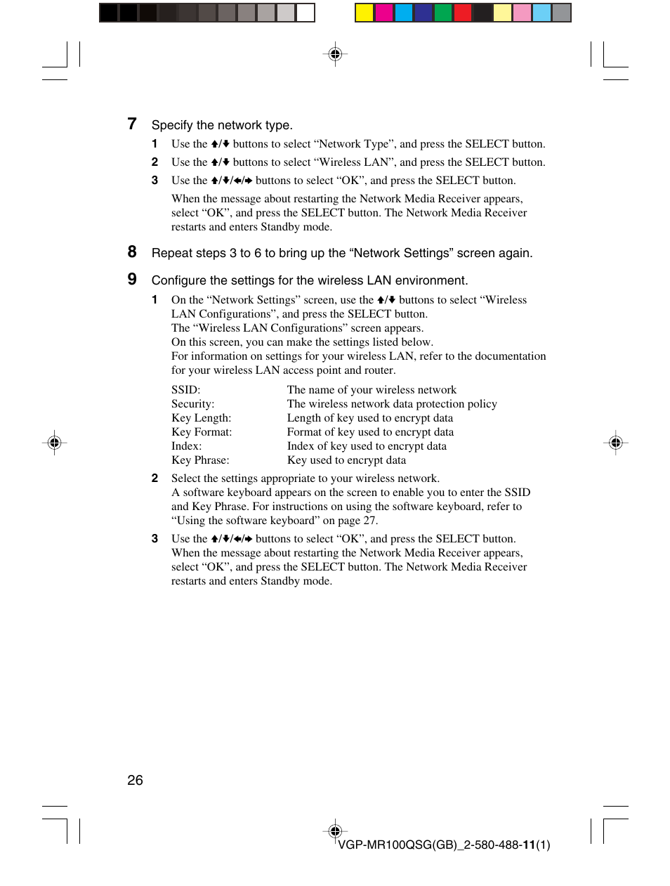 Sony VGP-MR100U User Manual | Page 26 / 143