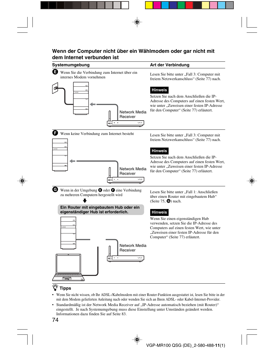 Sony VGP-MR100U User Manual | Page 74 / 143