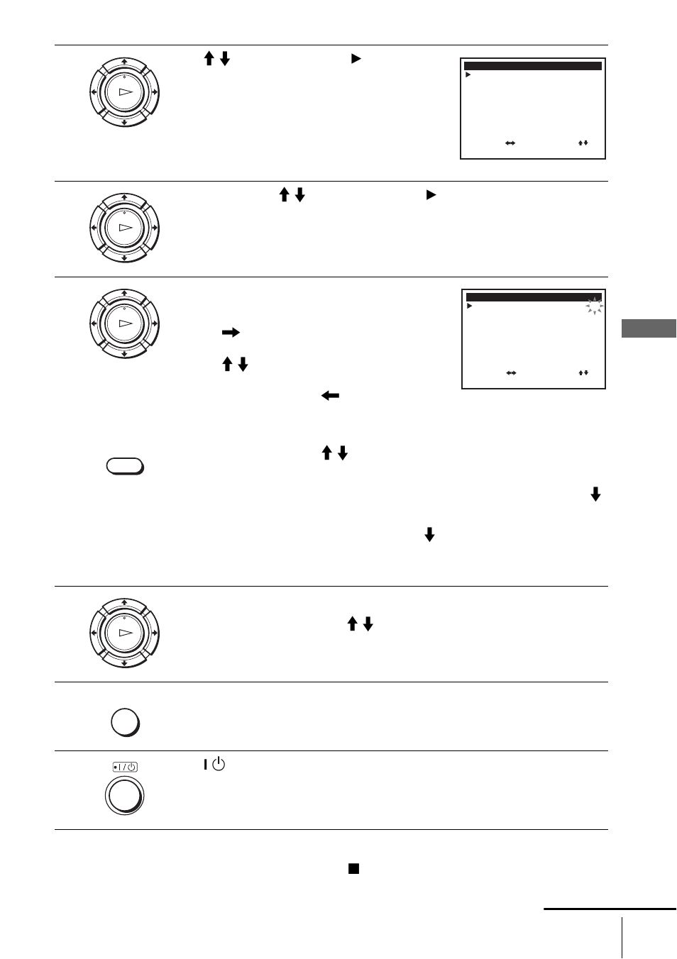 Press m/m to move the cursor (b) to, Timer set/check, Then press ok | Press , to flash each item in turn, Press menu to exit the menu | Sony SLV-N750 User Manual | Page 35 / 64
