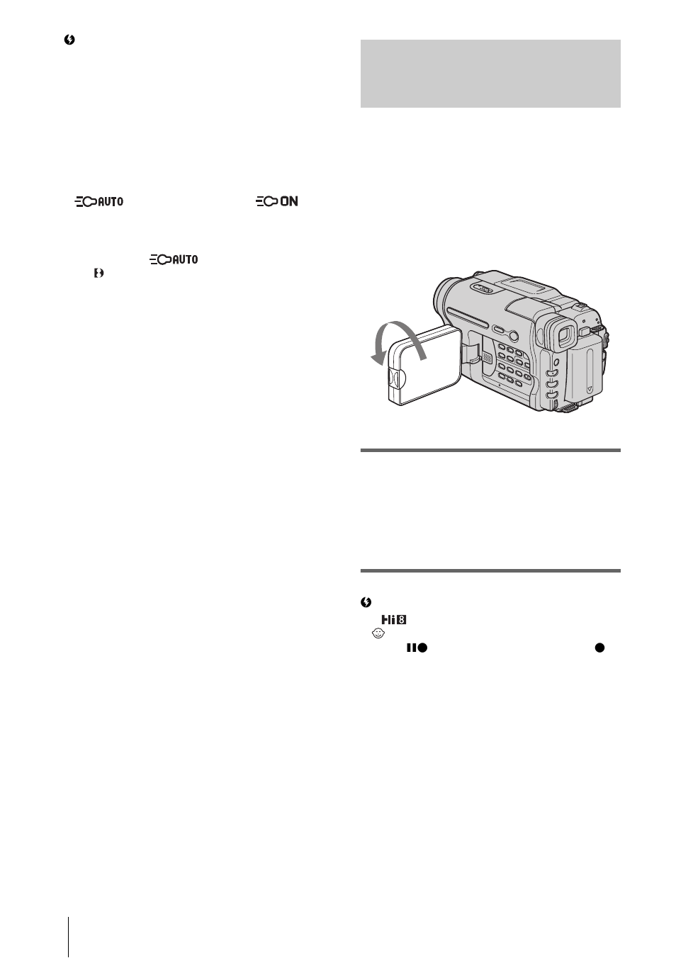 Recording in mirror mode | Sony CCD-TRV328 User Manual | Page 24 / 100
