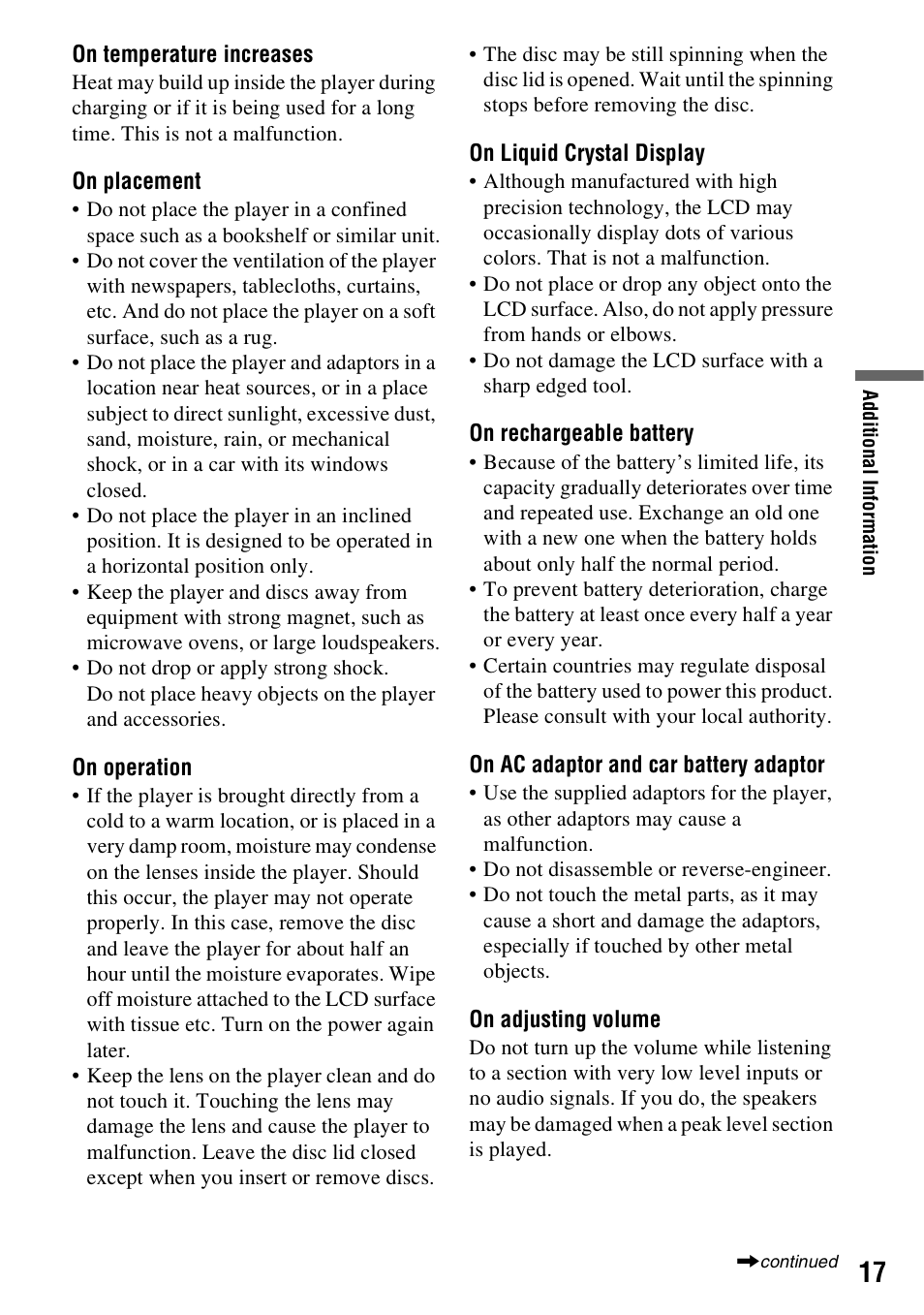 Sony DVP-FX780 User Manual | Page 17 / 24