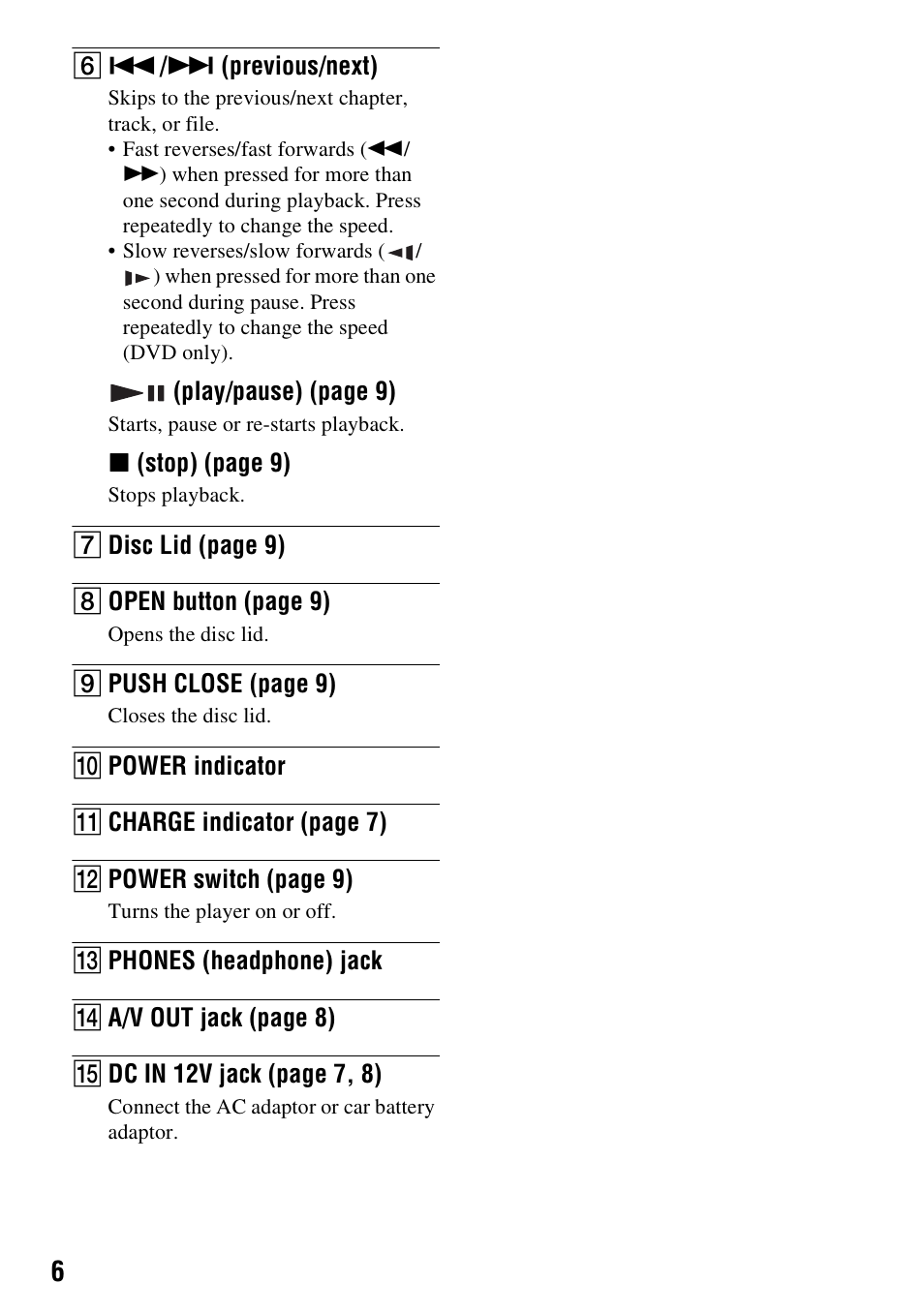 Sony DVP-FX780 User Manual | Page 6 / 24