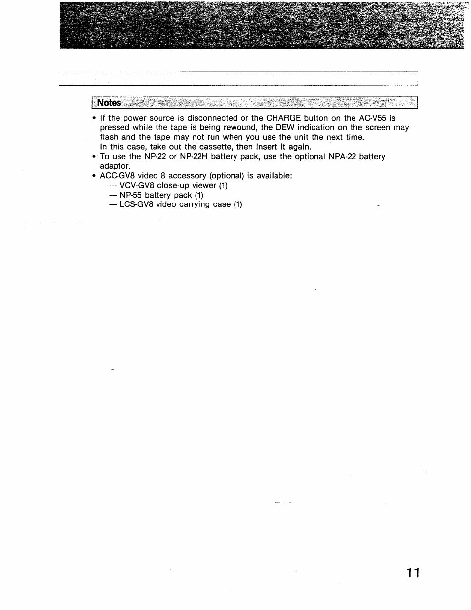 Sony GV-8 User Manual | Page 11 / 60