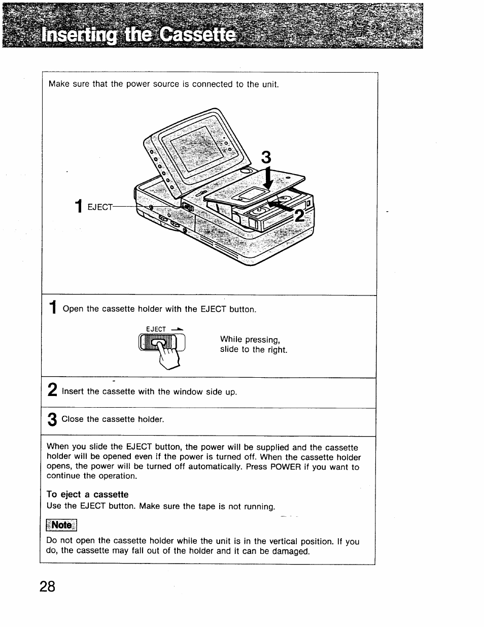 Note | Sony GV-8 User Manual | Page 28 / 60