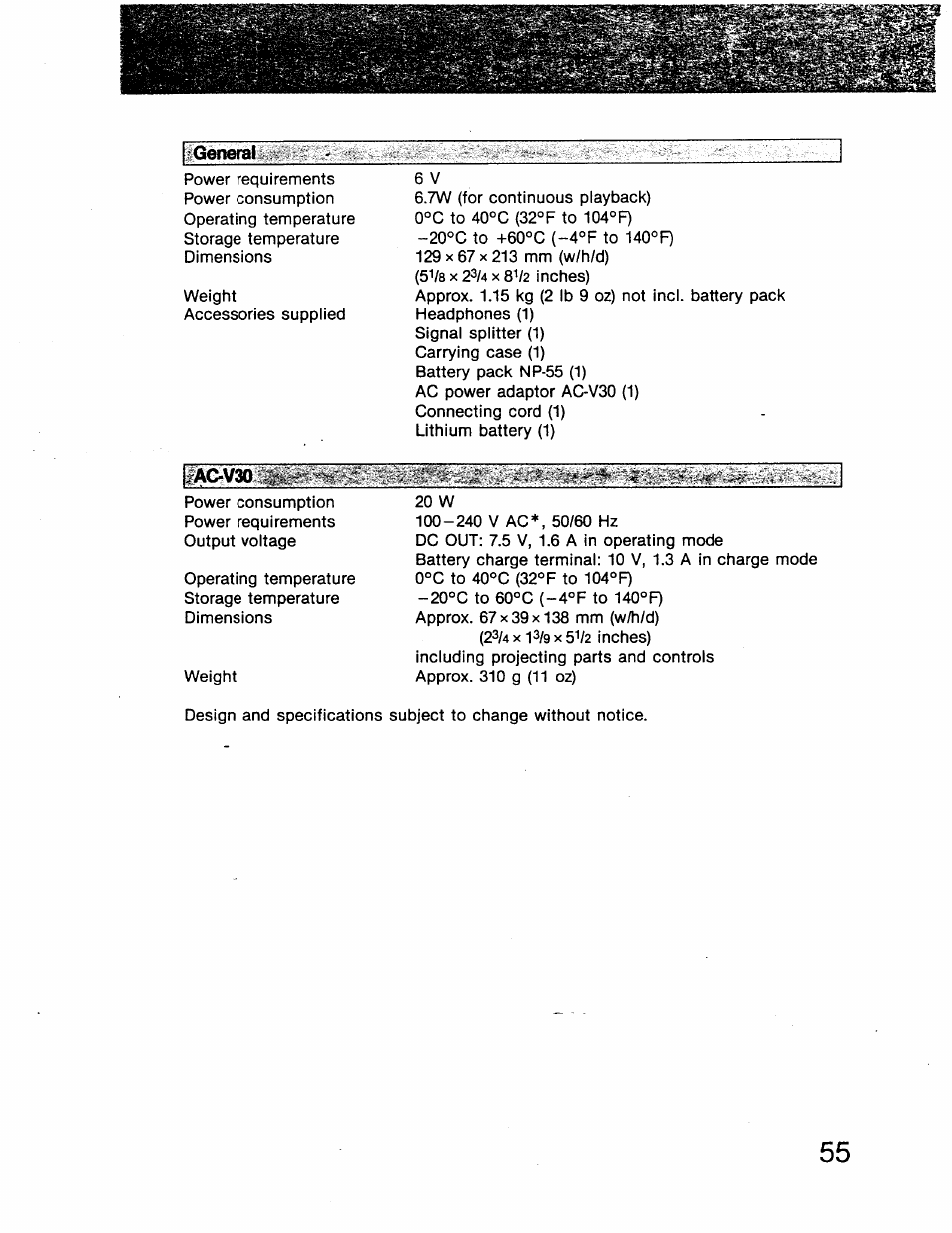 Sony GV-8 User Manual | Page 55 / 60