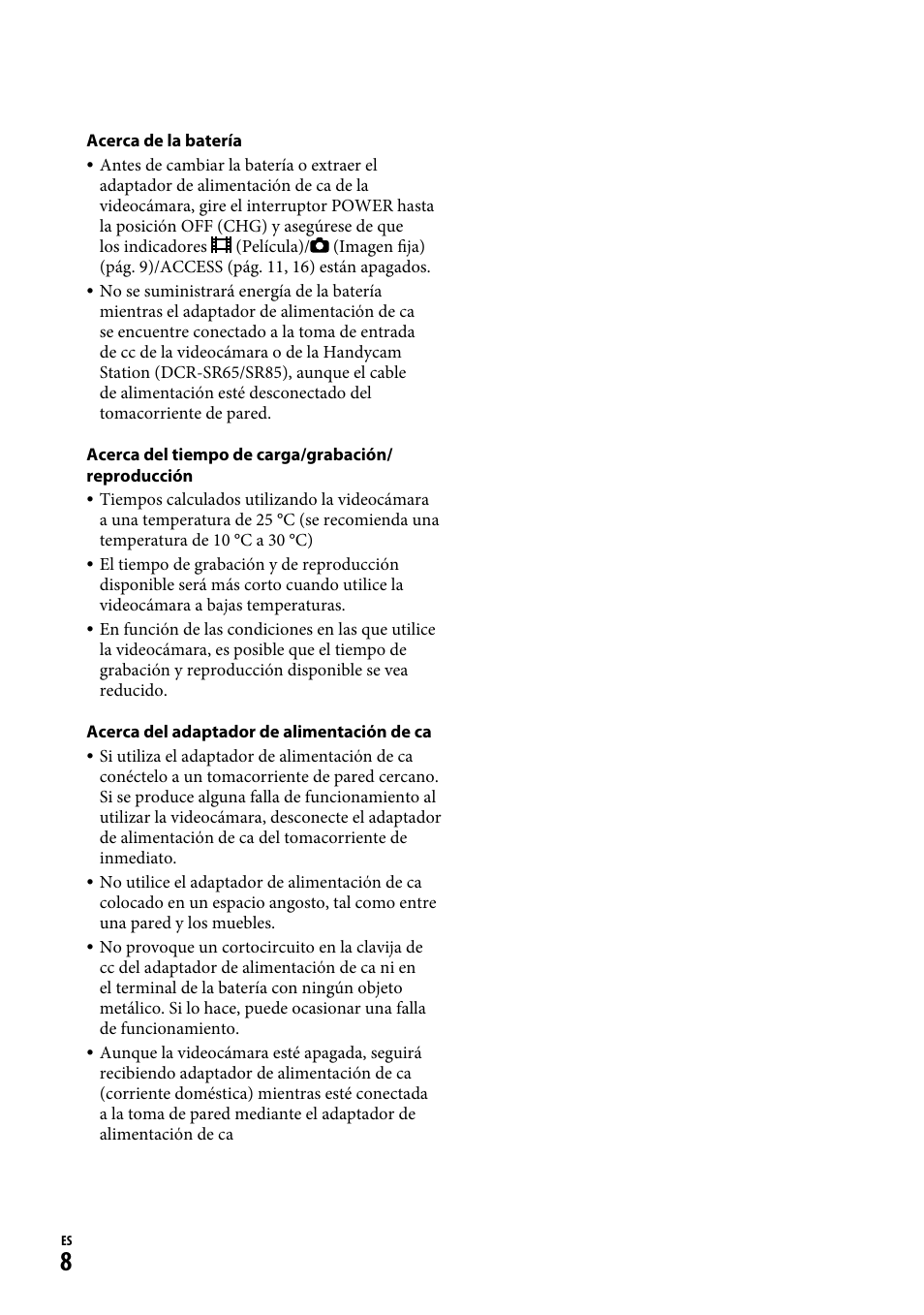 Sony DCR-SR65 User Manual | Page 42 / 68