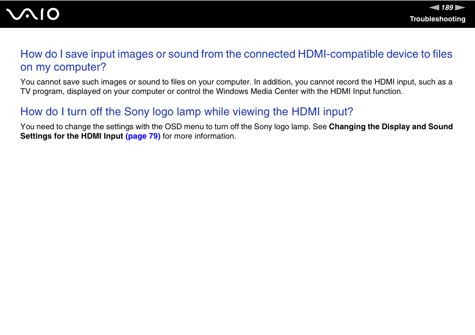 Sony VGC-LV170J User Manual | Page 189 / 208