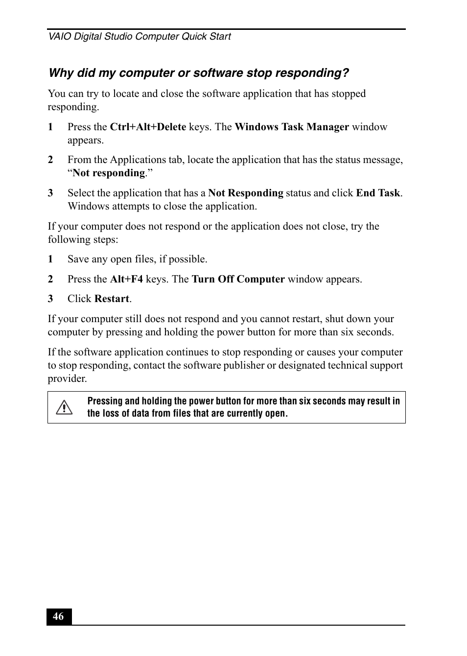 Sony PCV-RZ40C User Manual | Page 46 / 52