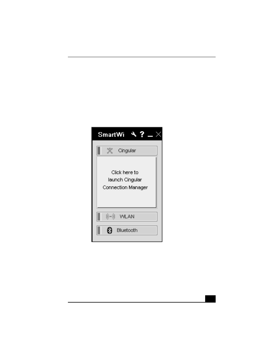 Using the cingular wireless wan connection | Sony VGN-T350P User Manual | Page 13 / 38