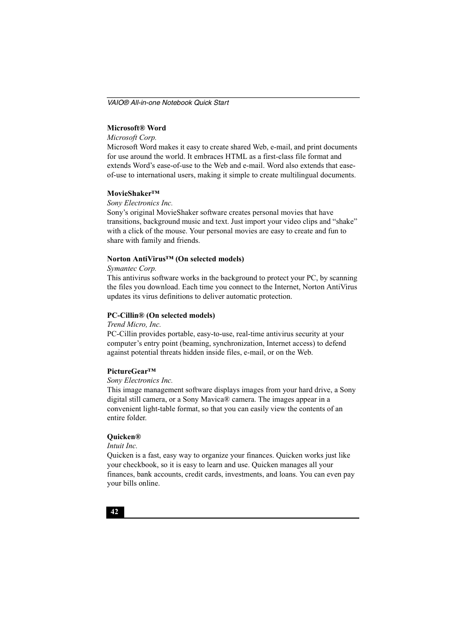 Sony PCG-FX370 User Manual | Page 42 / 80