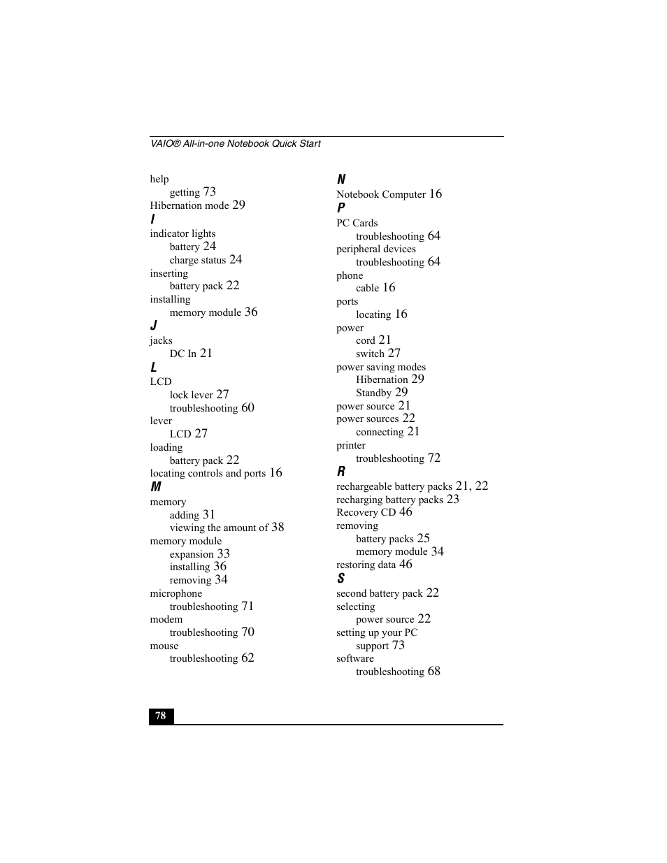 Sony PCG-FX370 User Manual | Page 78 / 80