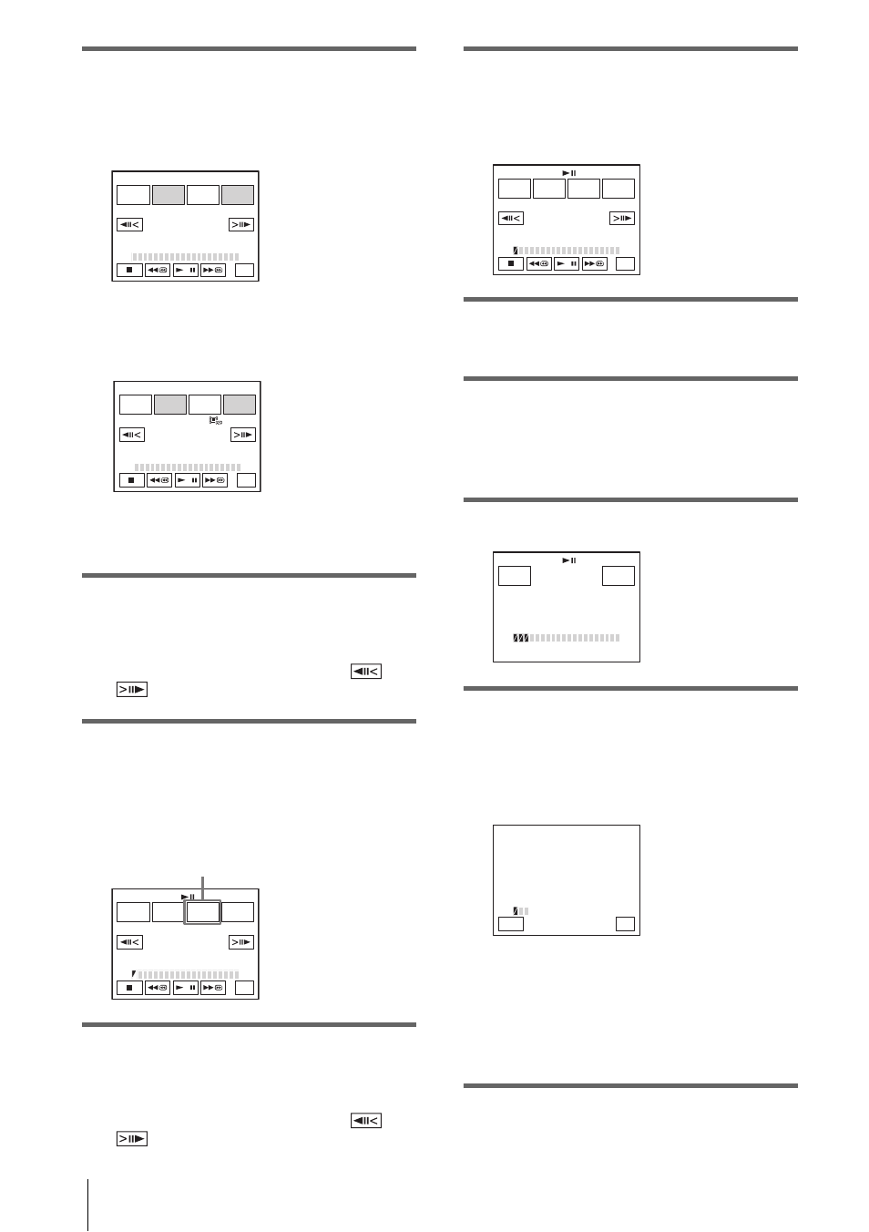 Touch the desired item, Touch [mark in, Touch [mark out | Repeat steps 7 to 10 and create programs, Set your vcr to recording pause, Touch [start, Touch [exec, You can adjust the position with / (frame) | Sony DCR-HC30 User Manual | Page 102 / 148