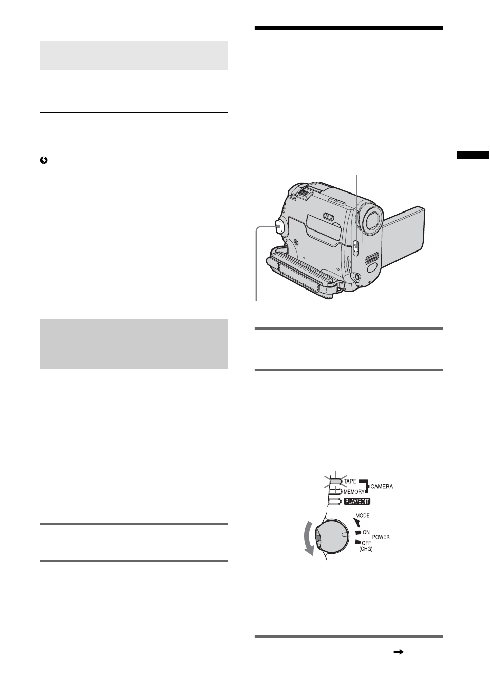 Using an outside power source, Step 3: turning the power on | Sony DCR-HC30 User Manual | Page 19 / 148