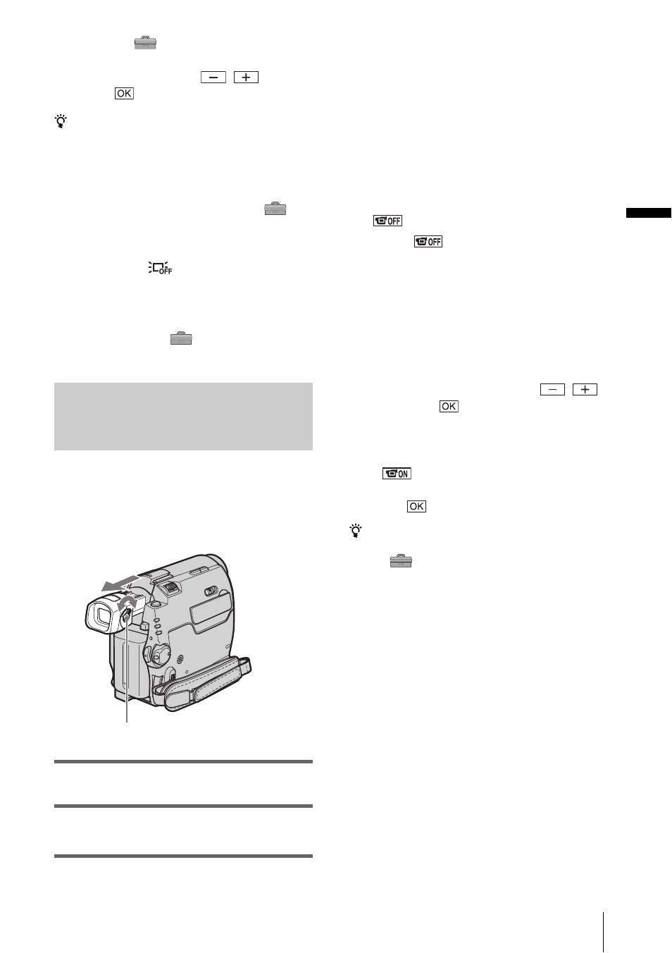Adjusting the viewfinder | Sony DCR-HC30 User Manual | Page 21 / 148