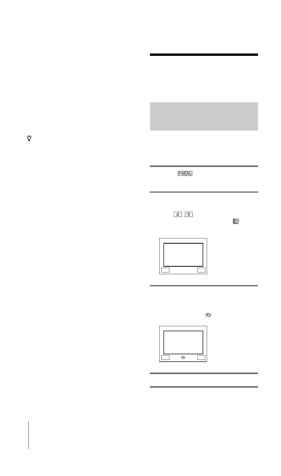 Adjusting the focus | Sony DCR-HC30 User Manual | Page 40 / 148