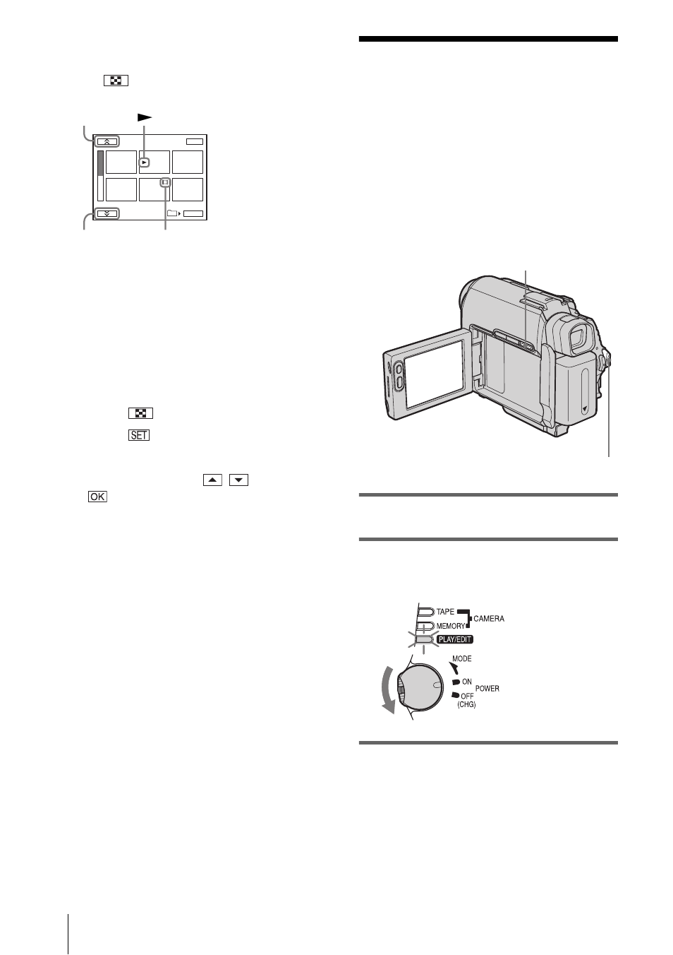 Playing back with ease – easy handycam, Playing back with ease | Sony DCR-HC30 User Manual | Page 54 / 148