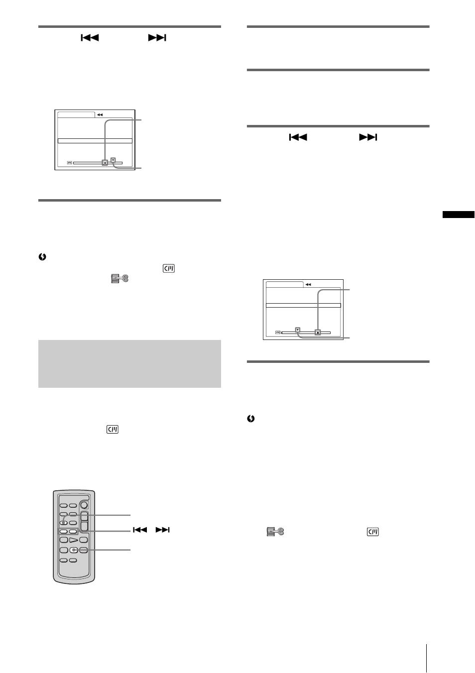 P. 61), Pla yba ck, Press stop on the remote commander | Sony DCR-HC30 User Manual | Page 61 / 148