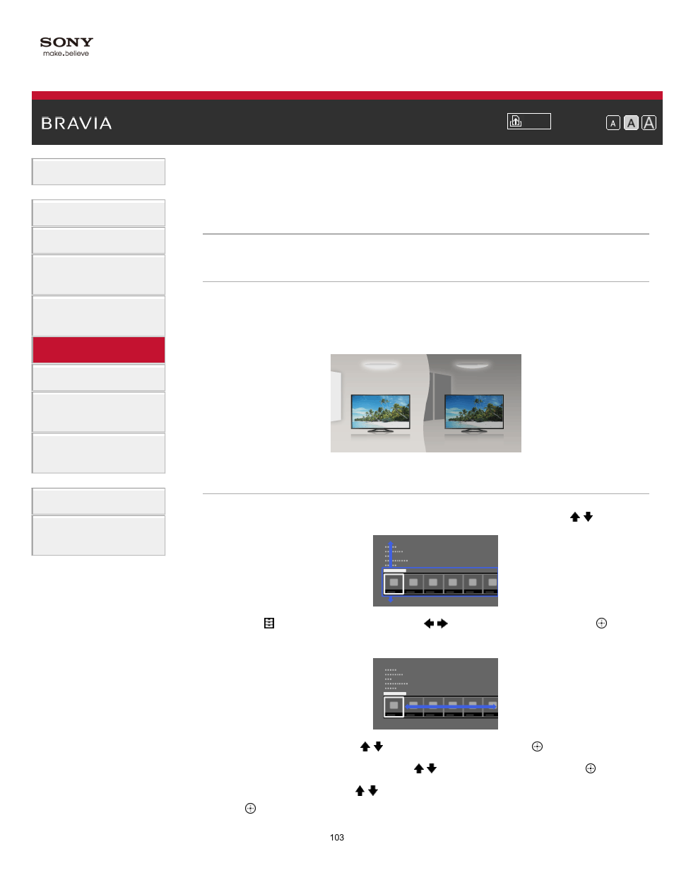 Sony KDL-65W850A User Manual | Page 103 / 249