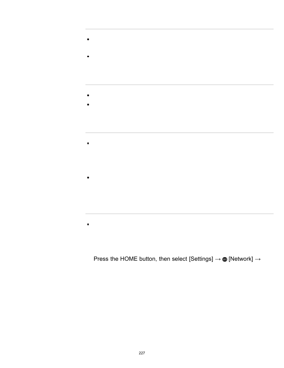 Apps are inaccessible, Internet content | Sony KDL-65W850A User Manual | Page 227 / 249