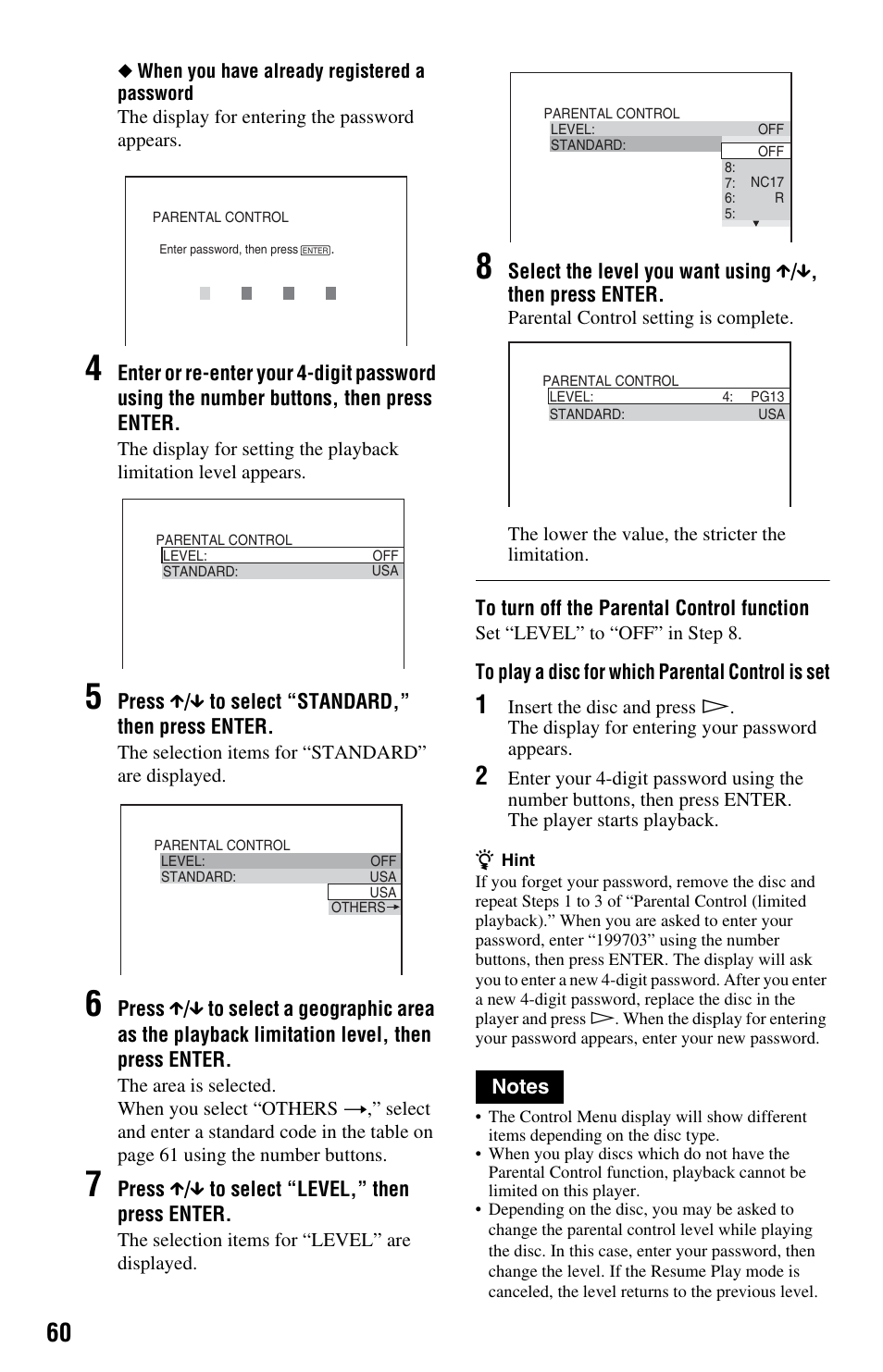 Sony DVP-NS575PB User Manual | Page 60 / 80