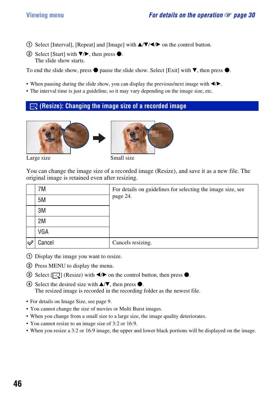 Sony DSC-W55BDL User Manual | Page 46 / 111
