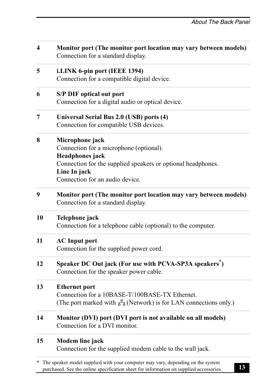 Sony PCV-RX860 User Manual | Page 13 / 80