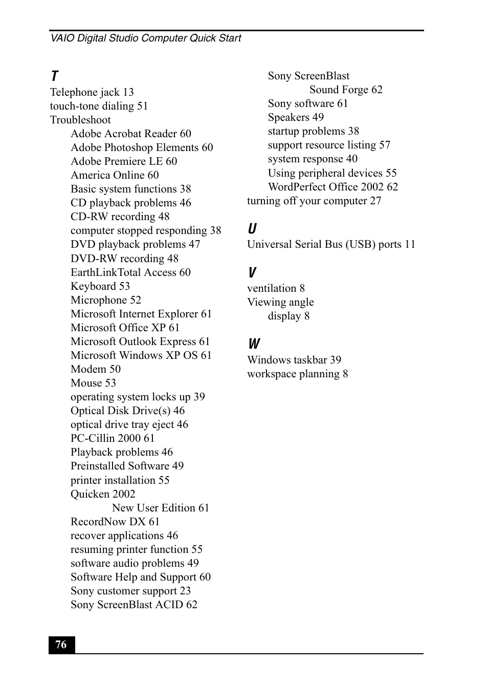 Sony PCV-RX860 User Manual | Page 76 / 80
