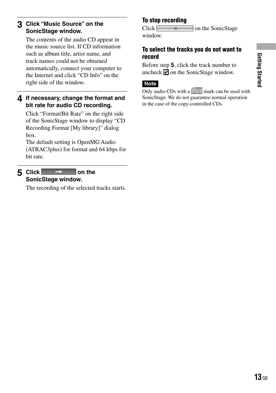 Sony NW-HD3 User Manual | Page 13 / 50