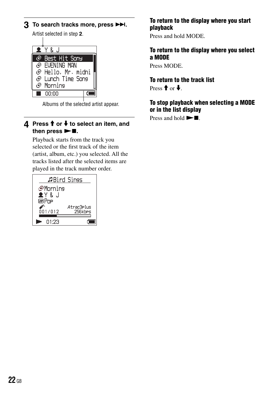 Sony NW-HD3 User Manual | Page 22 / 50