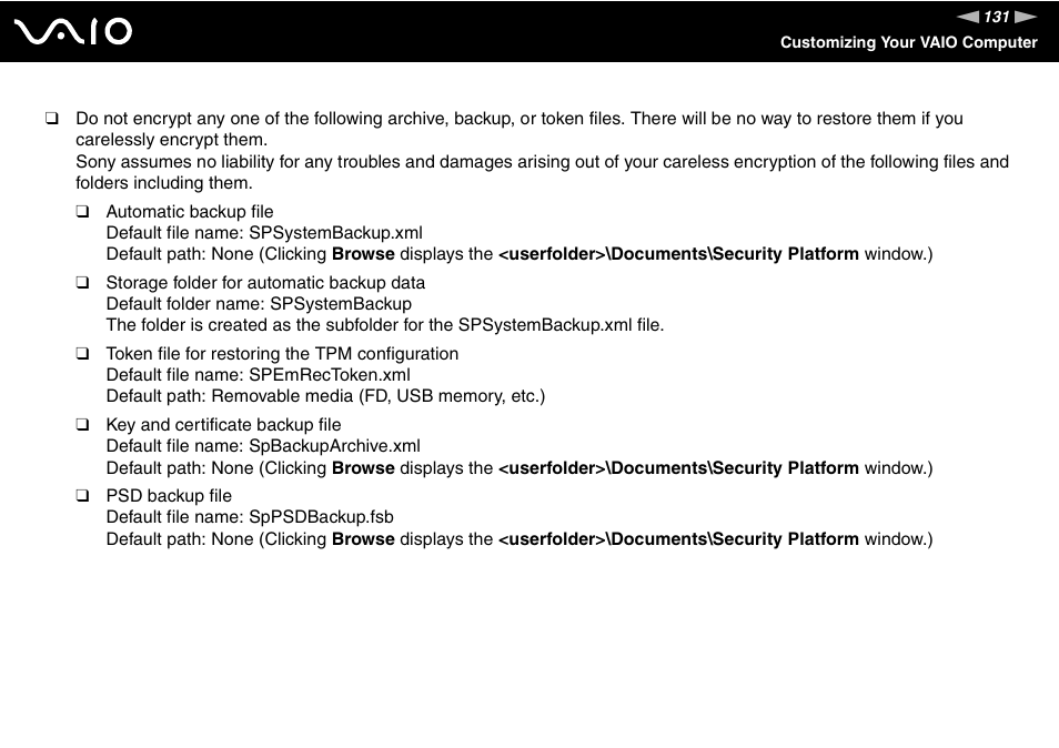Sony VGN-Z690N User Manual | Page 131 / 222