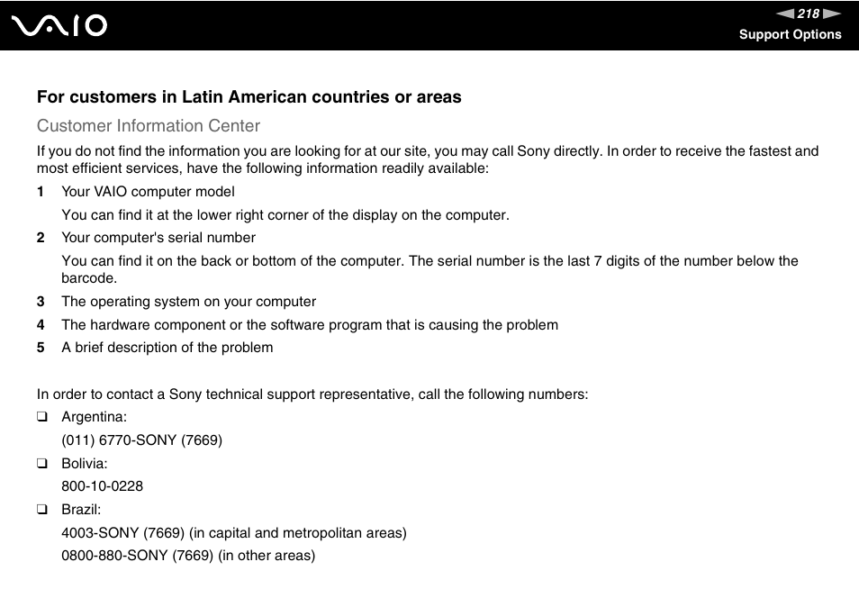 Sony VGN-Z690N User Manual | Page 218 / 222