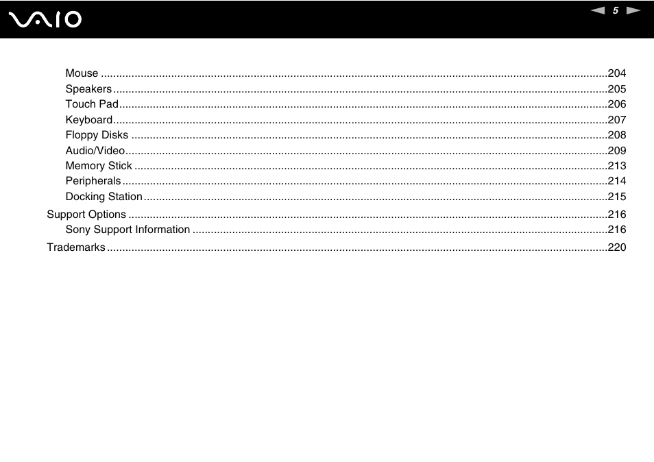 Sony VGN-Z690N User Manual | Page 5 / 222