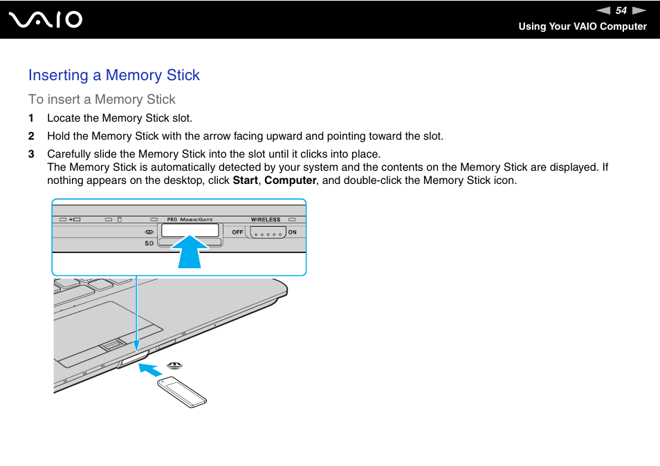 Sony VGN-Z690N User Manual | Page 54 / 222