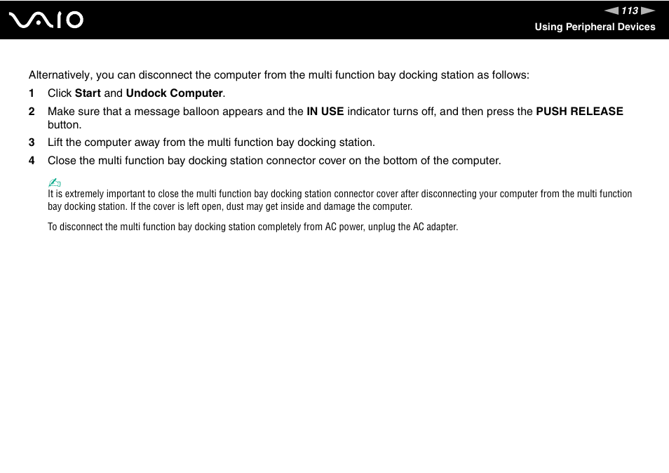 Sony VGN-FE890N User Manual | Page 113 / 231