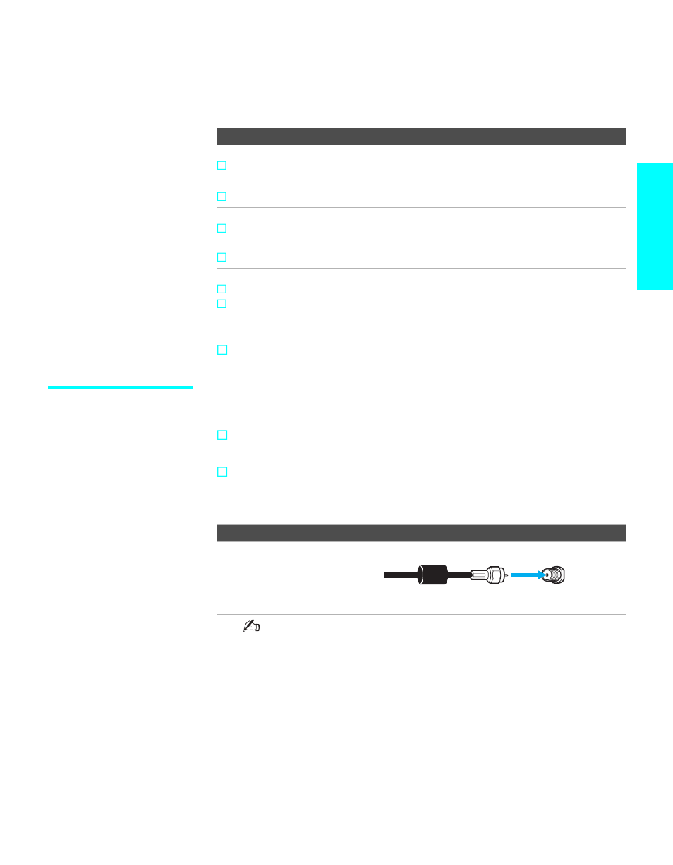 Basic connections: connecting a cable or antenna, Cable or antenna only, Setup | Sony KE-42XS910 User Manual | Page 25 / 116
