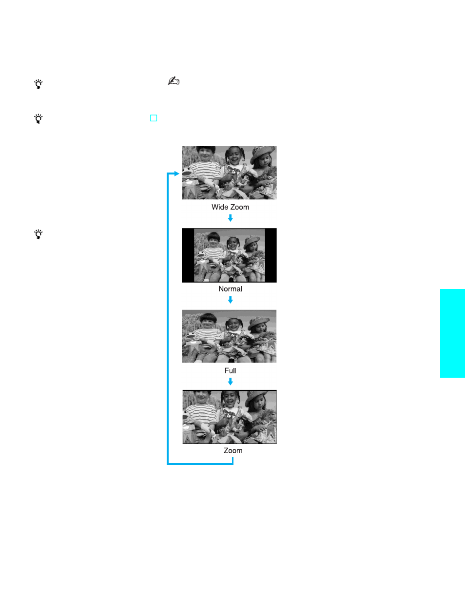Using wide mode, Features | Sony KE-42XS910 User Manual | Page 61 / 116