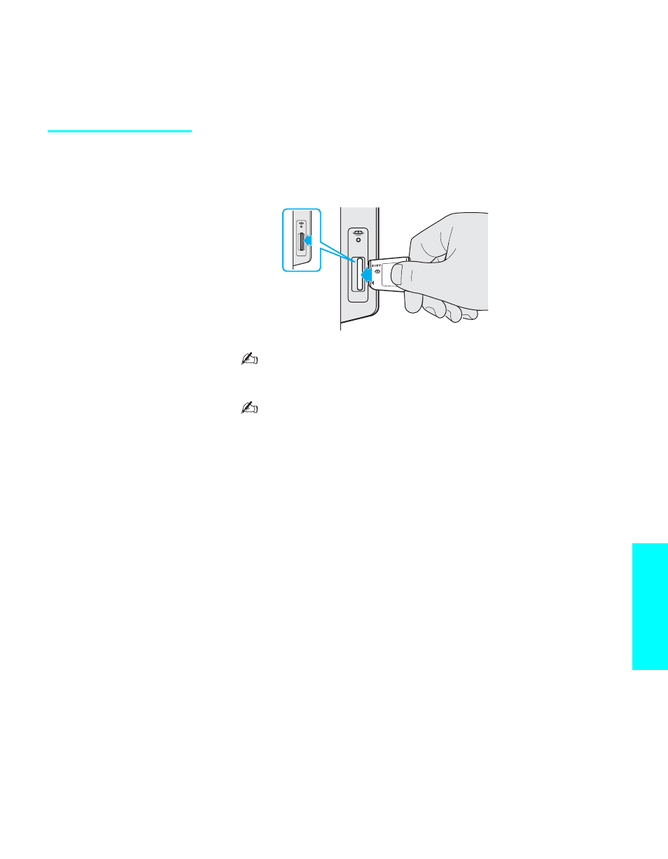 Inserting and removing a memory stick, Inserting a memory stick | Sony KE-42XS910 User Manual | Page 71 / 116