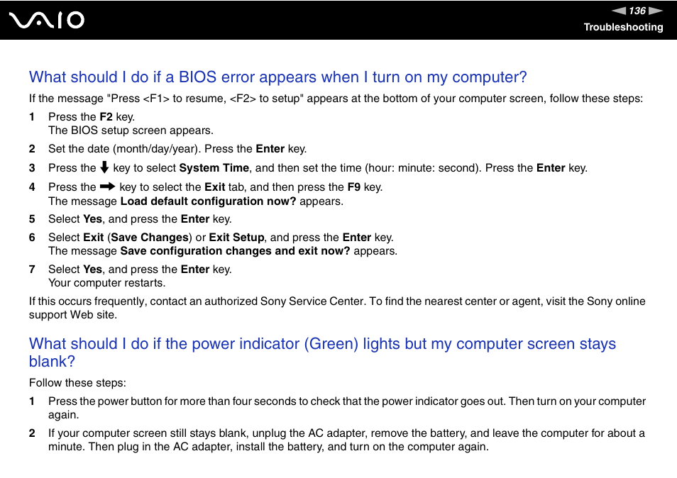 Sony VGN-FE680G User Manual | Page 136 / 195