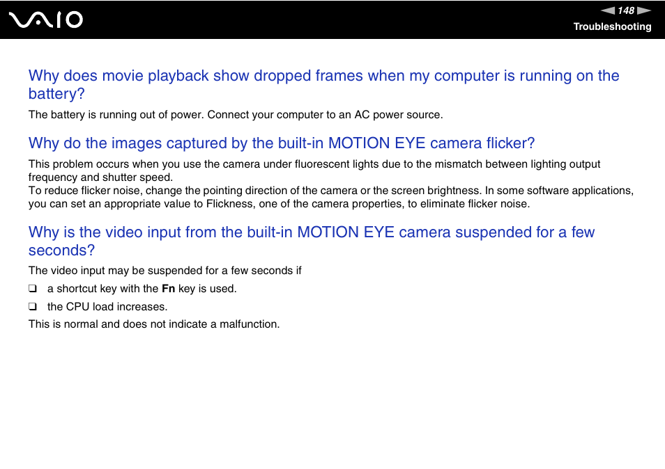 Sony VGN-FE680G User Manual | Page 148 / 195