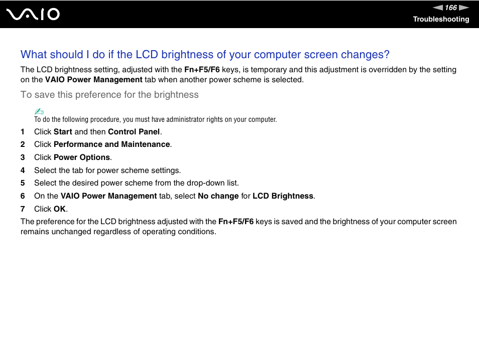 Sony VGN-FE680G User Manual | Page 166 / 195