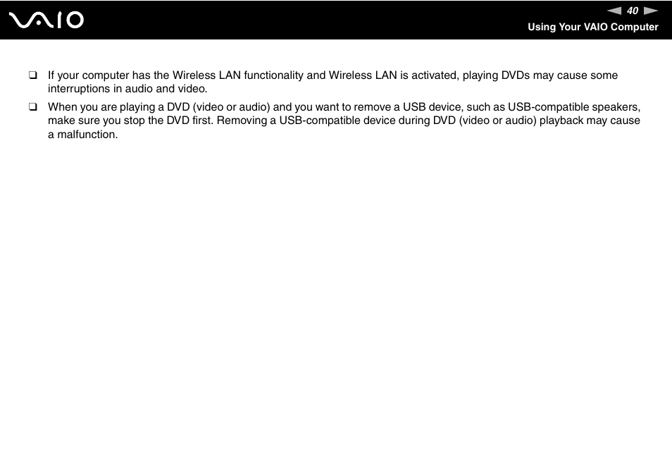Sony VGN-FE680G User Manual | Page 40 / 195