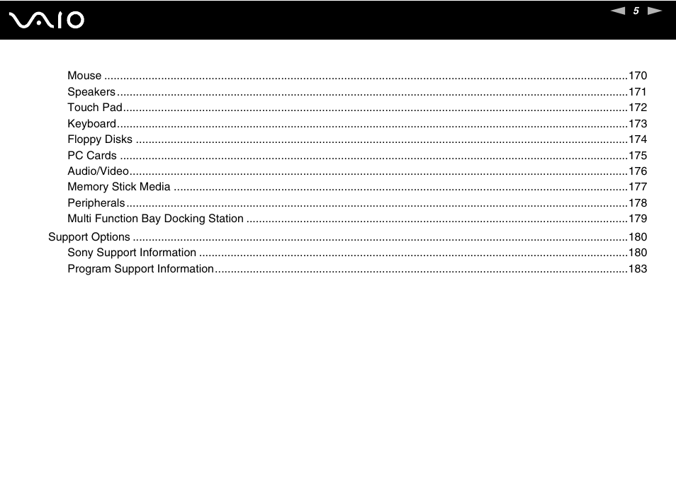 Sony VGN-FE680G User Manual | Page 5 / 195