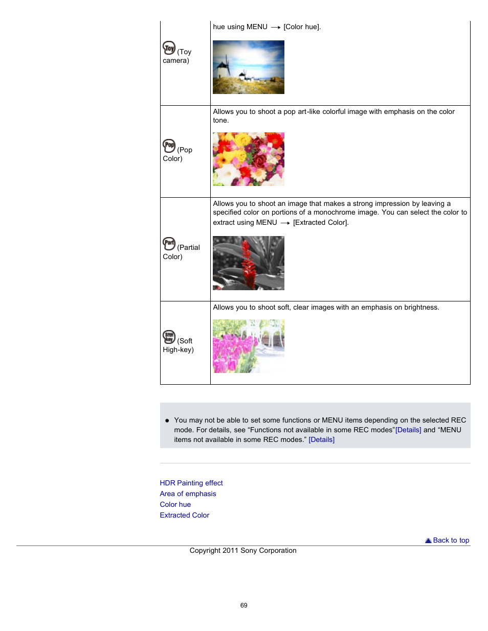 Sony DSC-TX55 User Manual | Page 69 / 275
