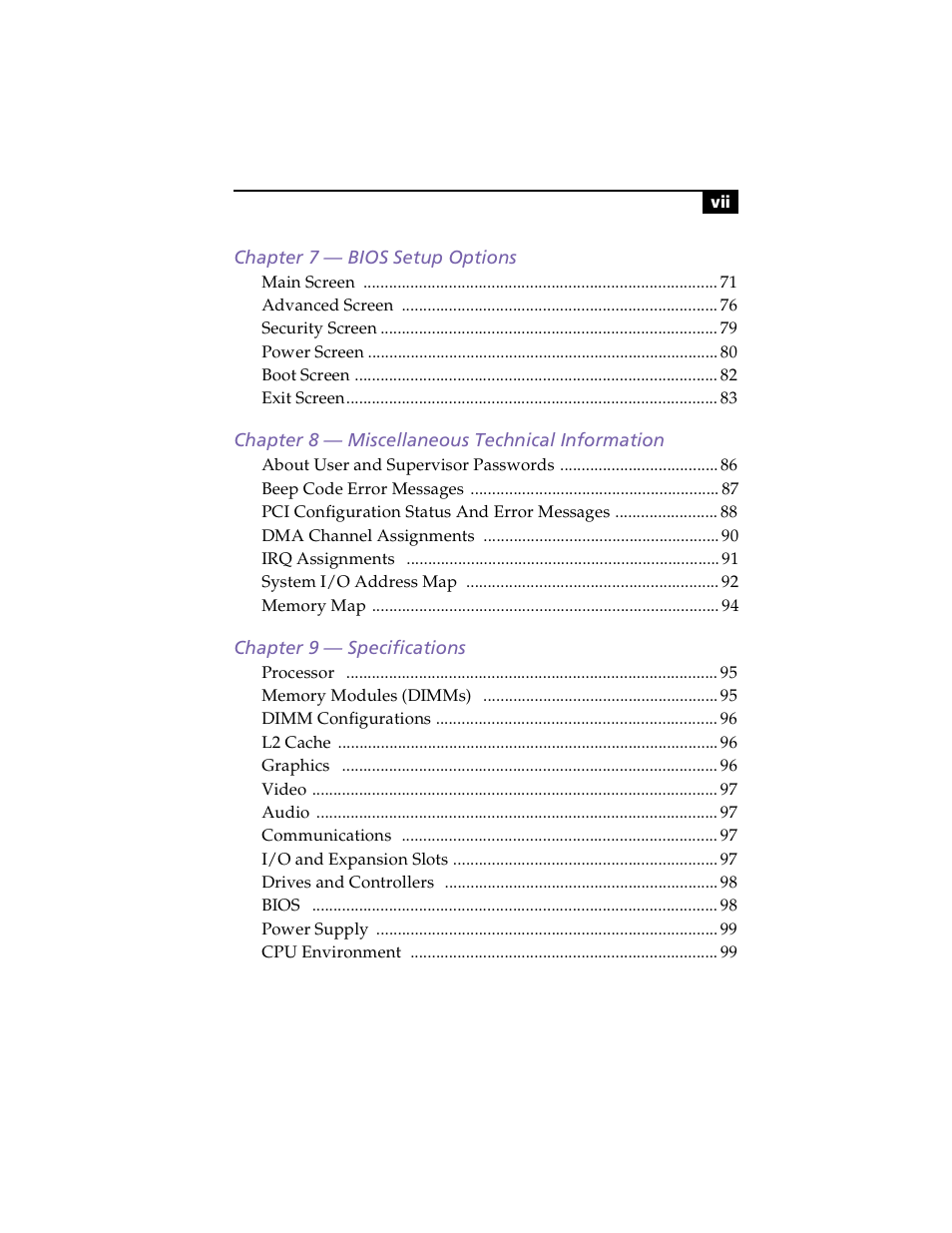 Sony PCV-E203 User Manual | Page 7 / 112