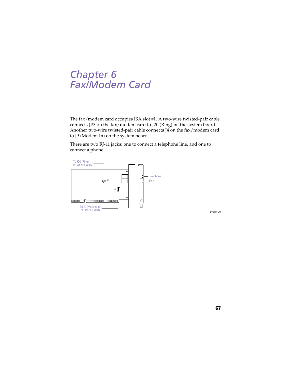 Fax/modem card, Chapter 6 — fax/modem card, Chapter 6 fax/modem card | Sony PCV-E203 User Manual | Page 75 / 112