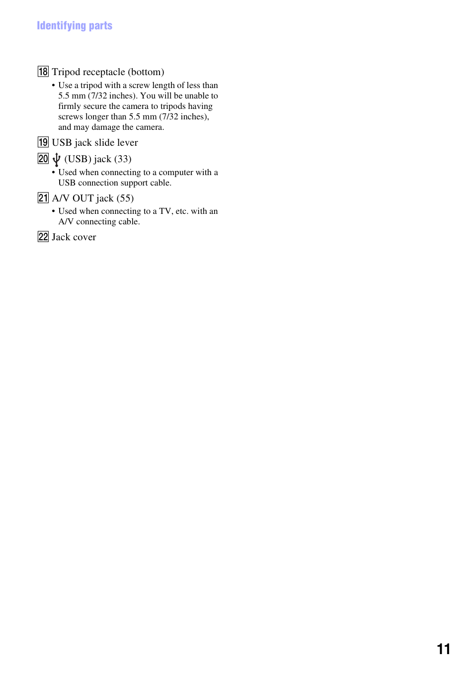 Sony bloggie  MHS-PM5 User Manual | Page 11 / 73