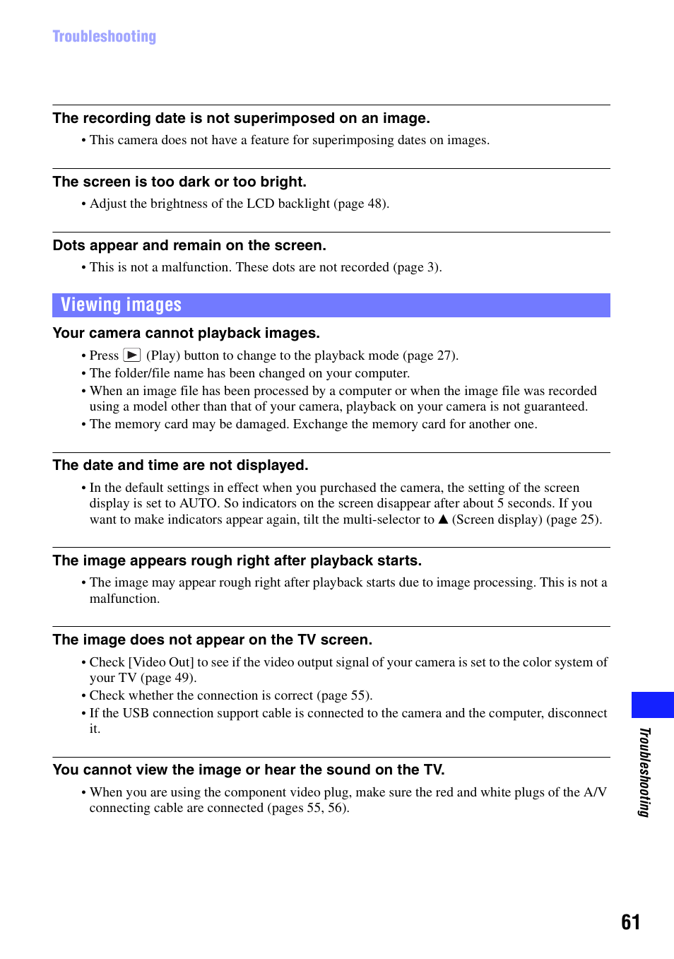Viewing images | Sony bloggie  MHS-PM5 User Manual | Page 61 / 73