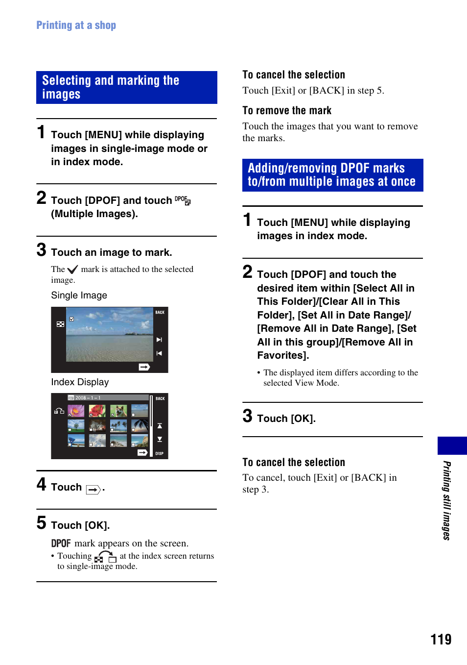 Sony DSC-T300 User Manual | Page 119 / 147