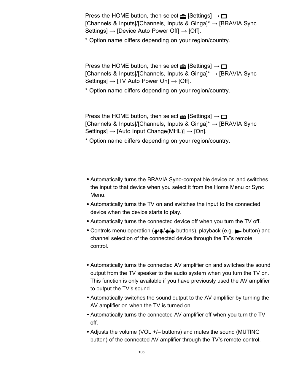 Sony KDL-60W850B User Manual | Page 112 / 245
