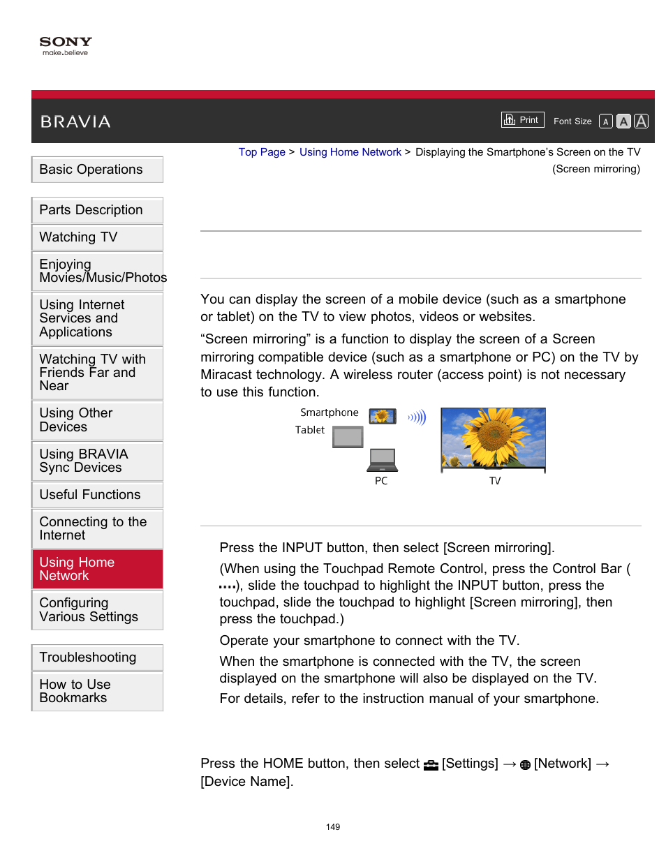 Sony KDL-60W850B User Manual | Page 155 / 245